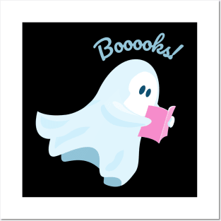 Spectral Stories: White Ghost Booooks! Halloween Posters and Art